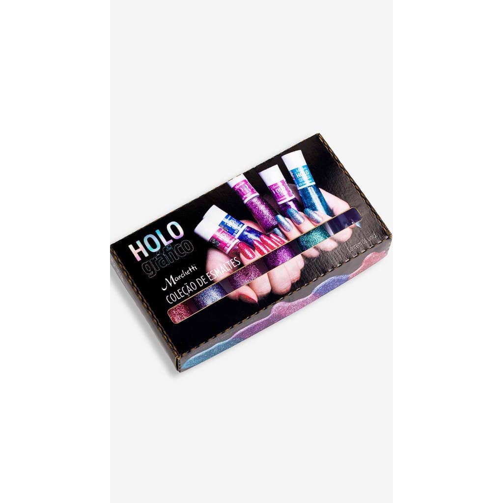 Kit Coleção Esmalte Holográfico