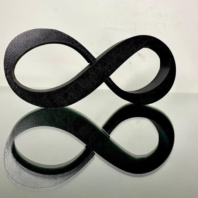Infinito - Símbolo Da eternidade e  Amor / 22 cm - Decoração, Enfeite