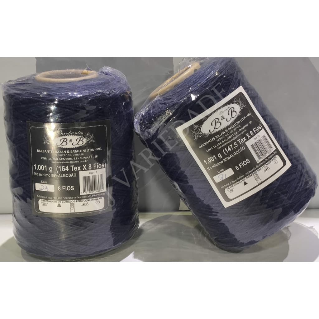 Barbante B&B Azul Marinho 8 Fios 1kg/780mts Envio Imediato!