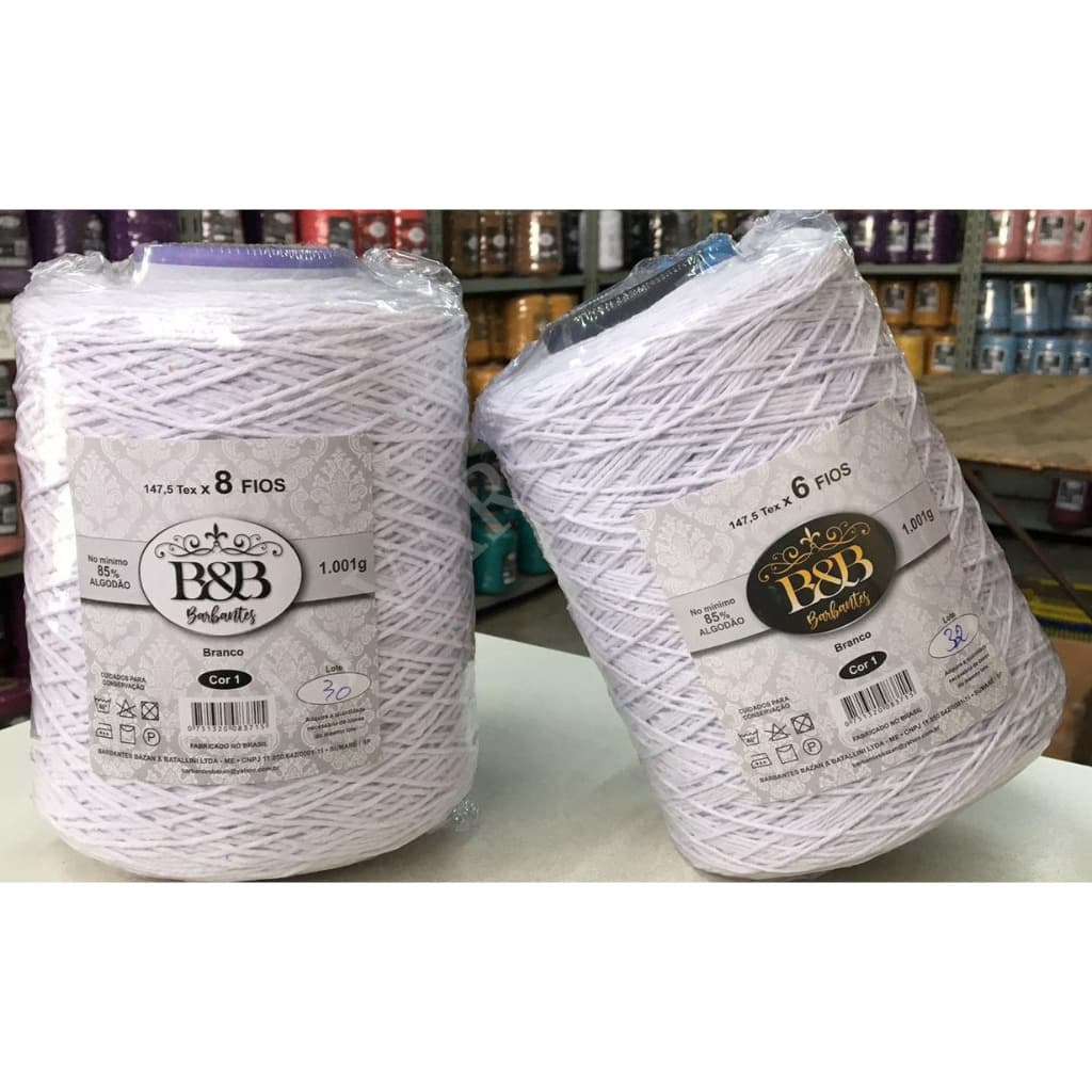 Barbante B&B Branco 8 Fios 1kg/780mts Envio Imediato!! BeB
