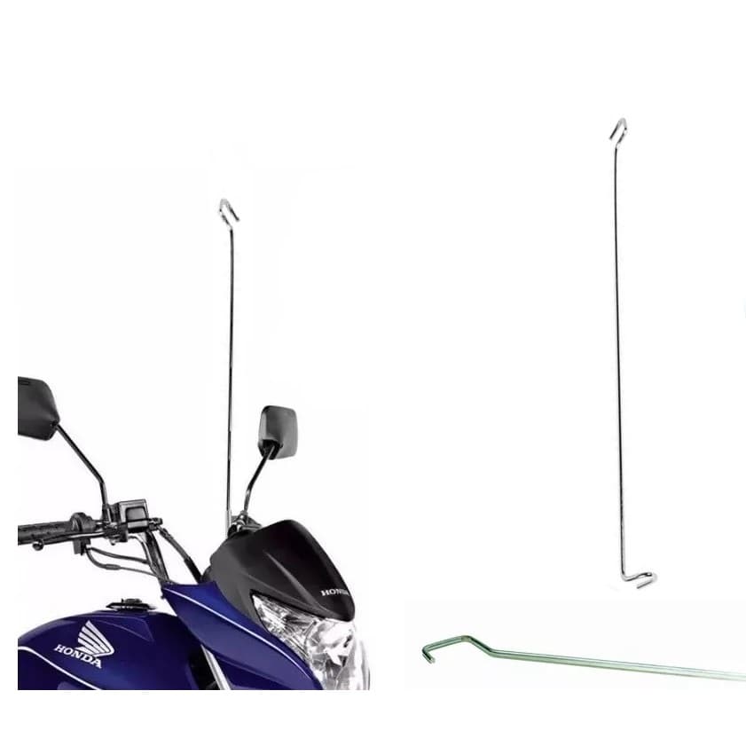 Antena Corta Pipa Fixa Retrovisor Reforçada Aço Inox Mgo M510