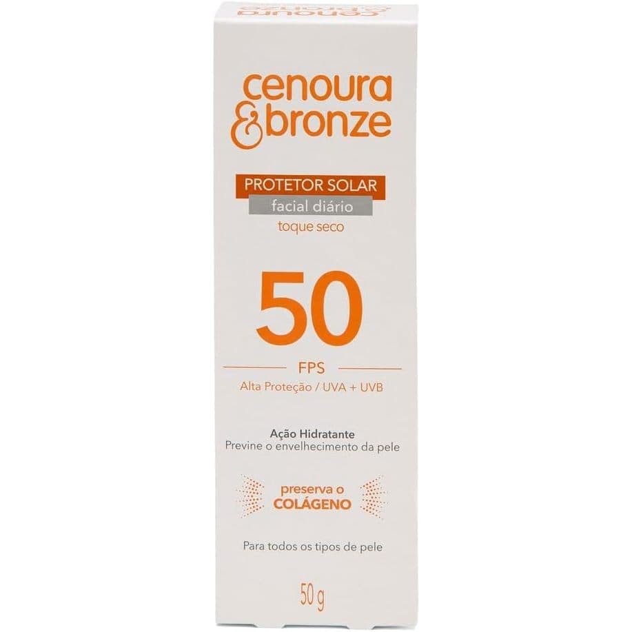 Protetor Solar Facial Cenoura e Bronze Fps50 - 50G