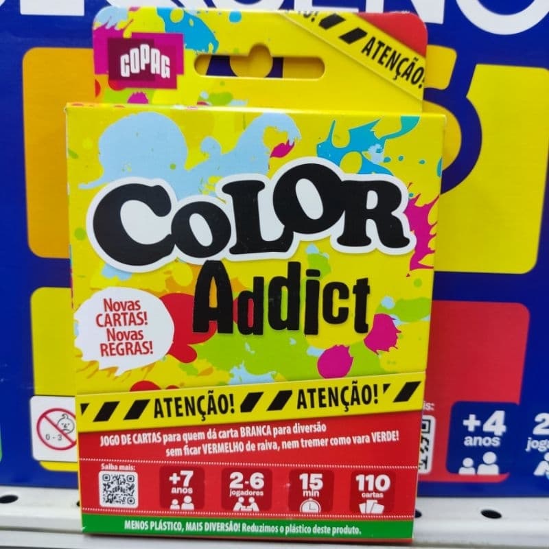 Jogo De Cartas Color Addict Original  Cartucho Com 110 Cartas Copag 32409