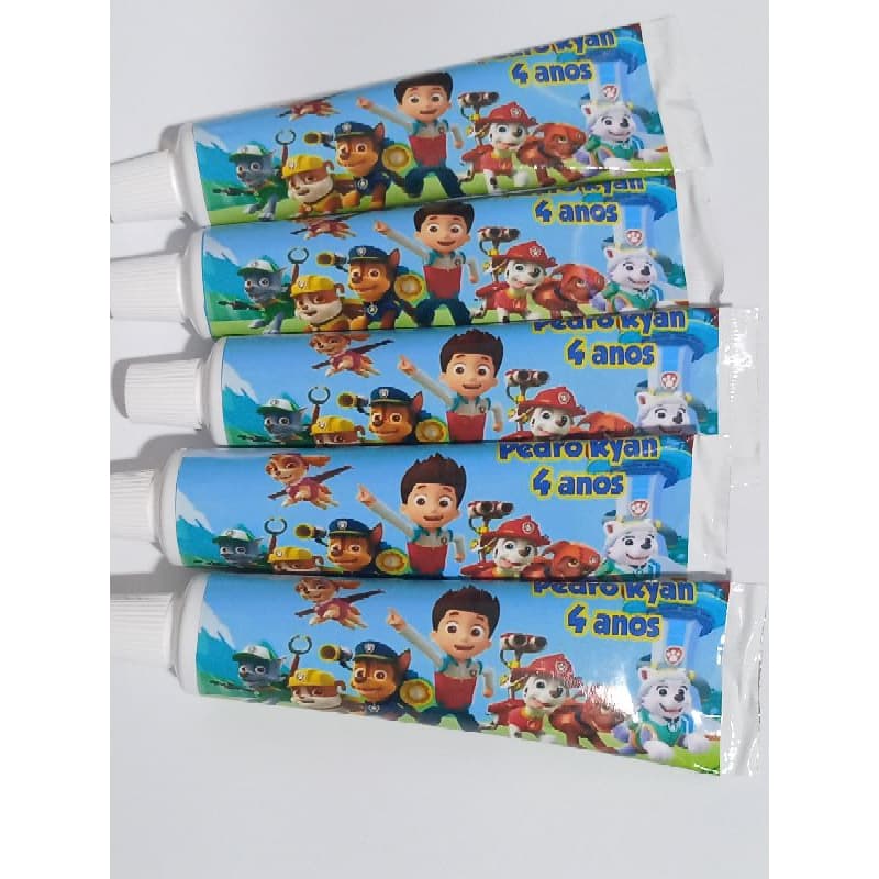5 unidades de creme dental personalizados ( ler a descrição)