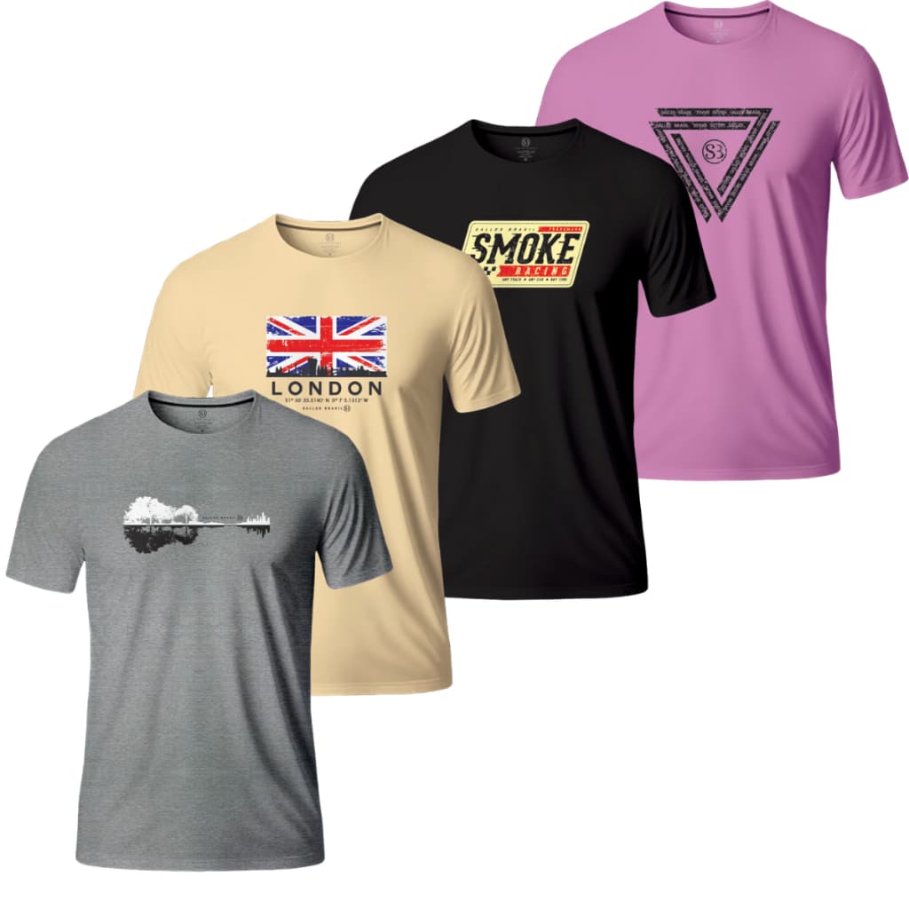 Kit 4 Camisas Masculinas Plus Size Tamanhos Especiais do G1 á G9 Envio Imediato Pronta Entrega