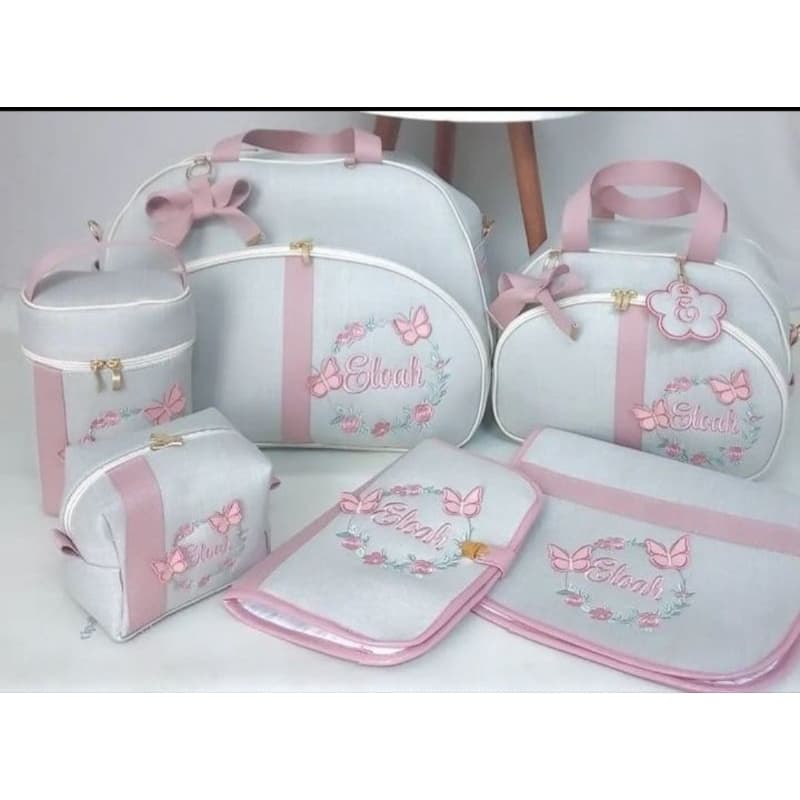 Bolsas maternidade personalizadas com nome da criança
