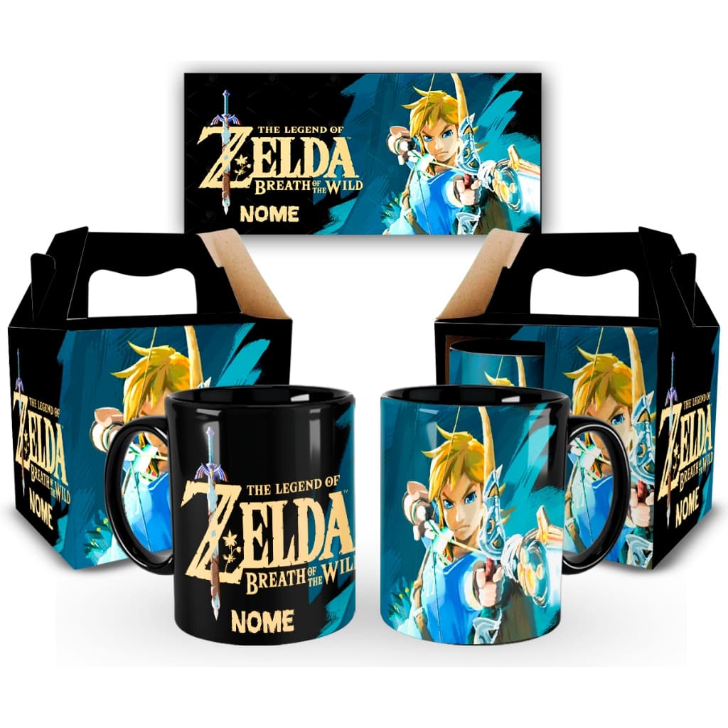 Caneca Personalizada Zelda Game com Nome Gravado