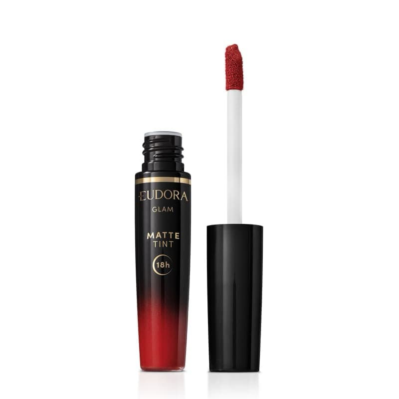 Batom Líquido Vermelho Radiante Glam Matte Tint 4g Eudora