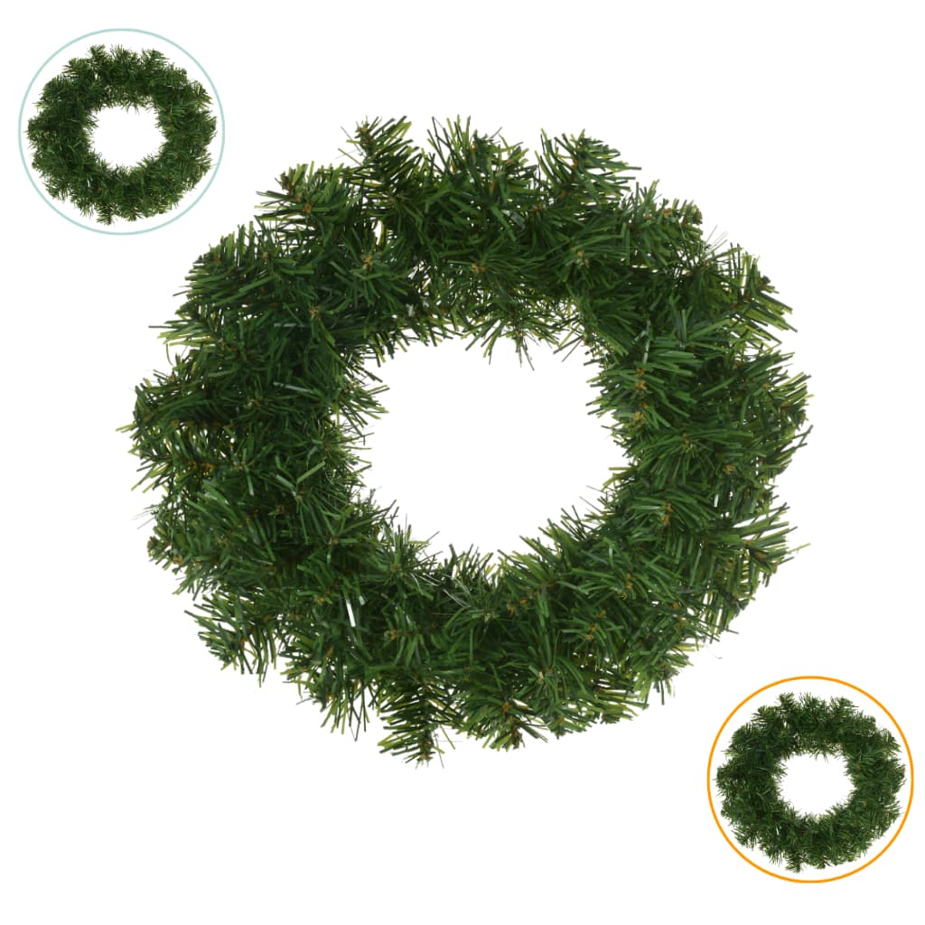 Guirlanda Aramada Natalina Volumosa Verde 30 Cm Com 70 Galhos
