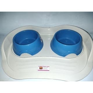 kit Bandeja + 2 Vasilhas Pet Para Água e Comida - Comedouro e Bebedouro Para Cães - FURACÂO PET
