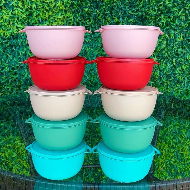 10 potes Bowl colorido Linha color