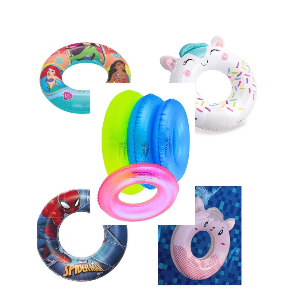 Boia Inflável Infantil - Varias Estampas - Homem aranha - Princesas - Urso - Unicórnio