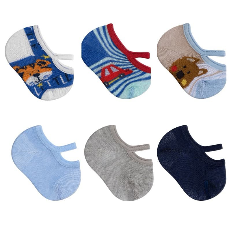Kit Sapatilha meia Algodão Recém Nascido Bebê   RN Menino Menina estampas Maternidade Duck