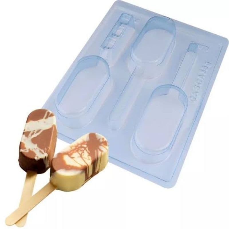 Forma de Acetato com Silicone Picolé Paleta Gourmet (9818) - BWB