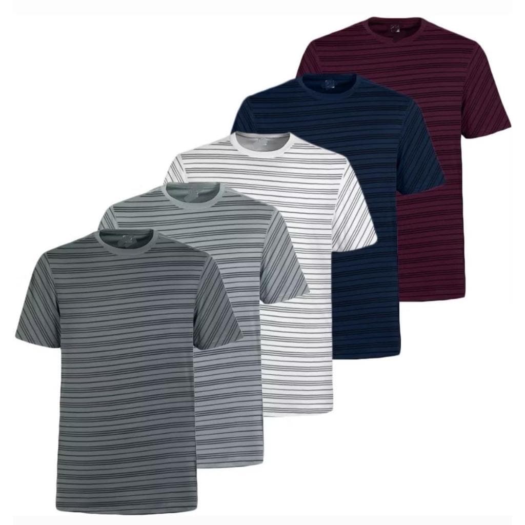 Kit 5 Camisas Masculinas Listrada