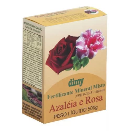 Fertilizante Mineral Misto Para Rosas E Azaleias 500g Dimy