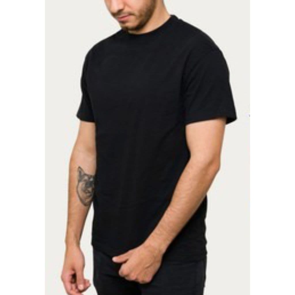 Camiseta Masculina \ Feminina Preta Lisa 100% Algodão