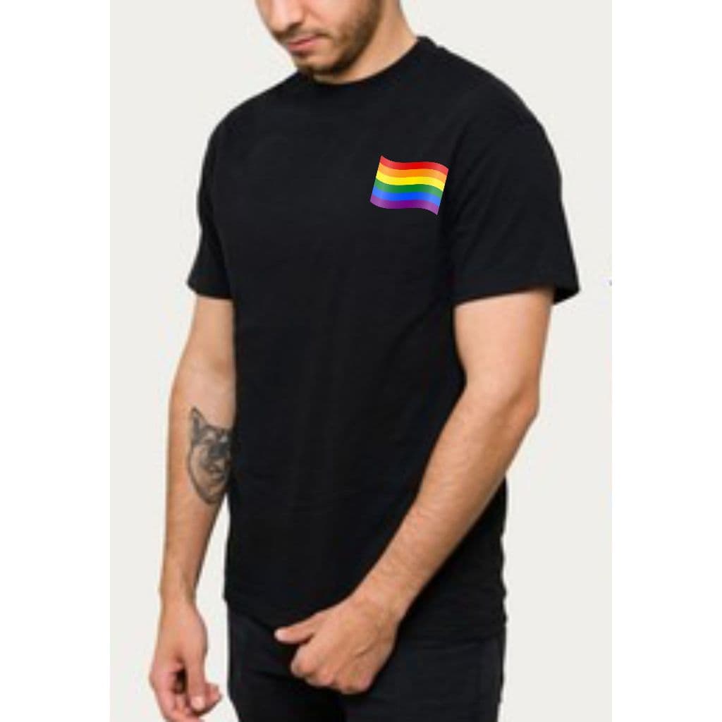 Camiseta Masculina \ Feminina Preta Lisa 100% Algodão - Lgbt