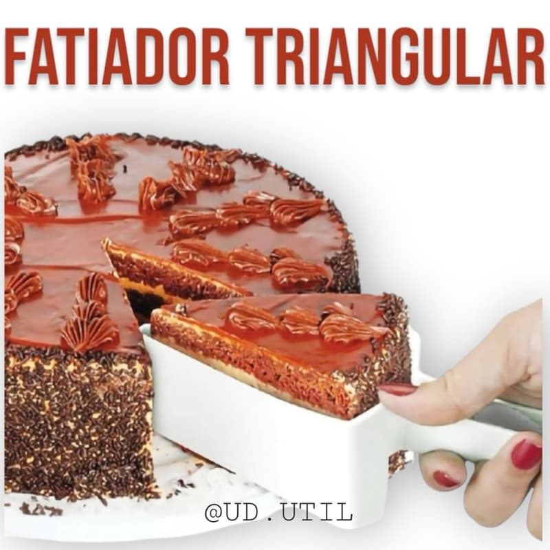 Fatiador De Bolo Triangular Divisor De Fatias Corta-Fatias Iguais