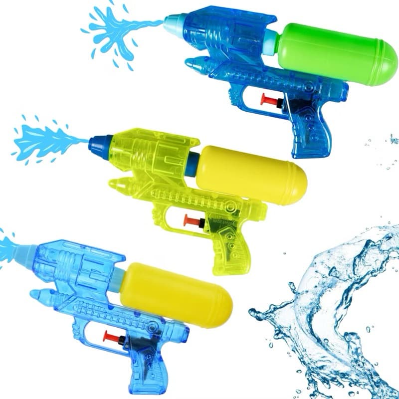Kit com 1, 2 ou 3 Lança Água Brinquedo Piscina Verão Com Pressão e Reservatório