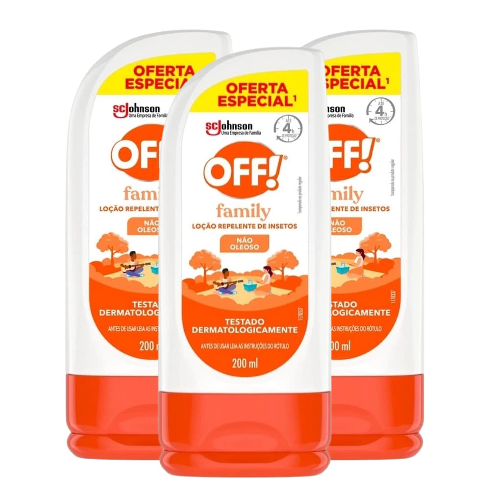 Repelente Off! Family 200ml - Proteção Contra Dengue e Zika