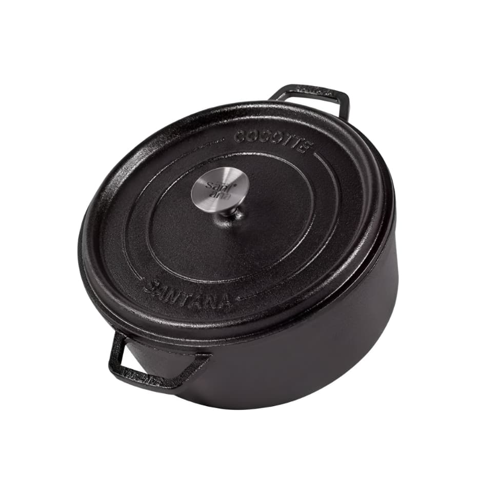Caçarola Cocotte Pequena 20 Cm Forno Holandês 2,2 Litros Ferro Fundido Santana