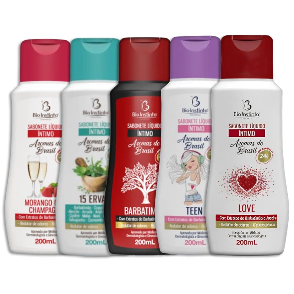 Sabonete Íntimo Aromas Do Brasil - Ph control 24h - Reduz odores - Prevenção de infecção Urinária