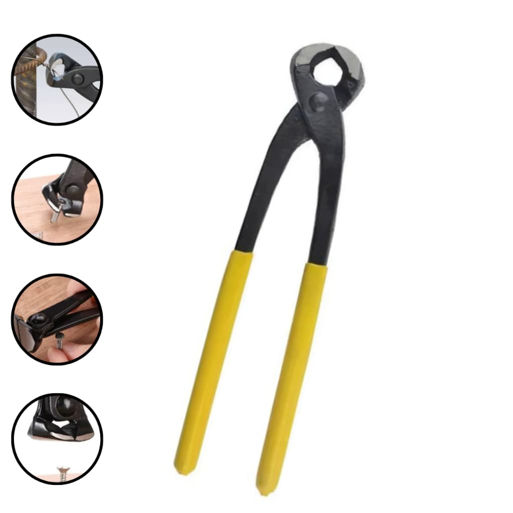 Chave Turquesa 8" Ferramenta Ferro Resistente Profissional Construção Civil Reparos Armador Corte Pedreiro Pinça