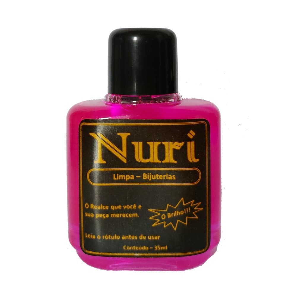 Limpa Prata/Ouro/Folheado/Biju Nuri Original 35ml