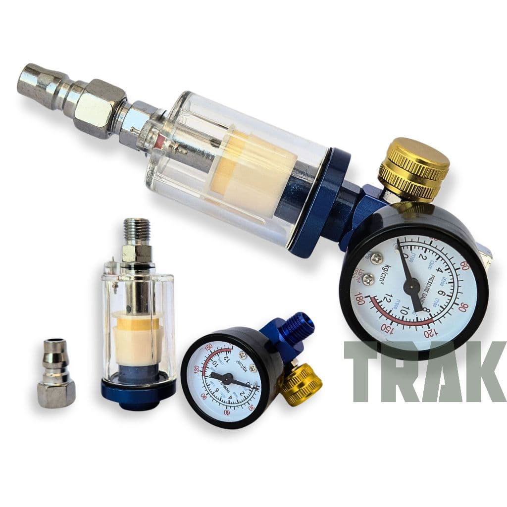 Kit Filtro Regulador Ar Compressor 1/4 C/ Manometro 180 Psi