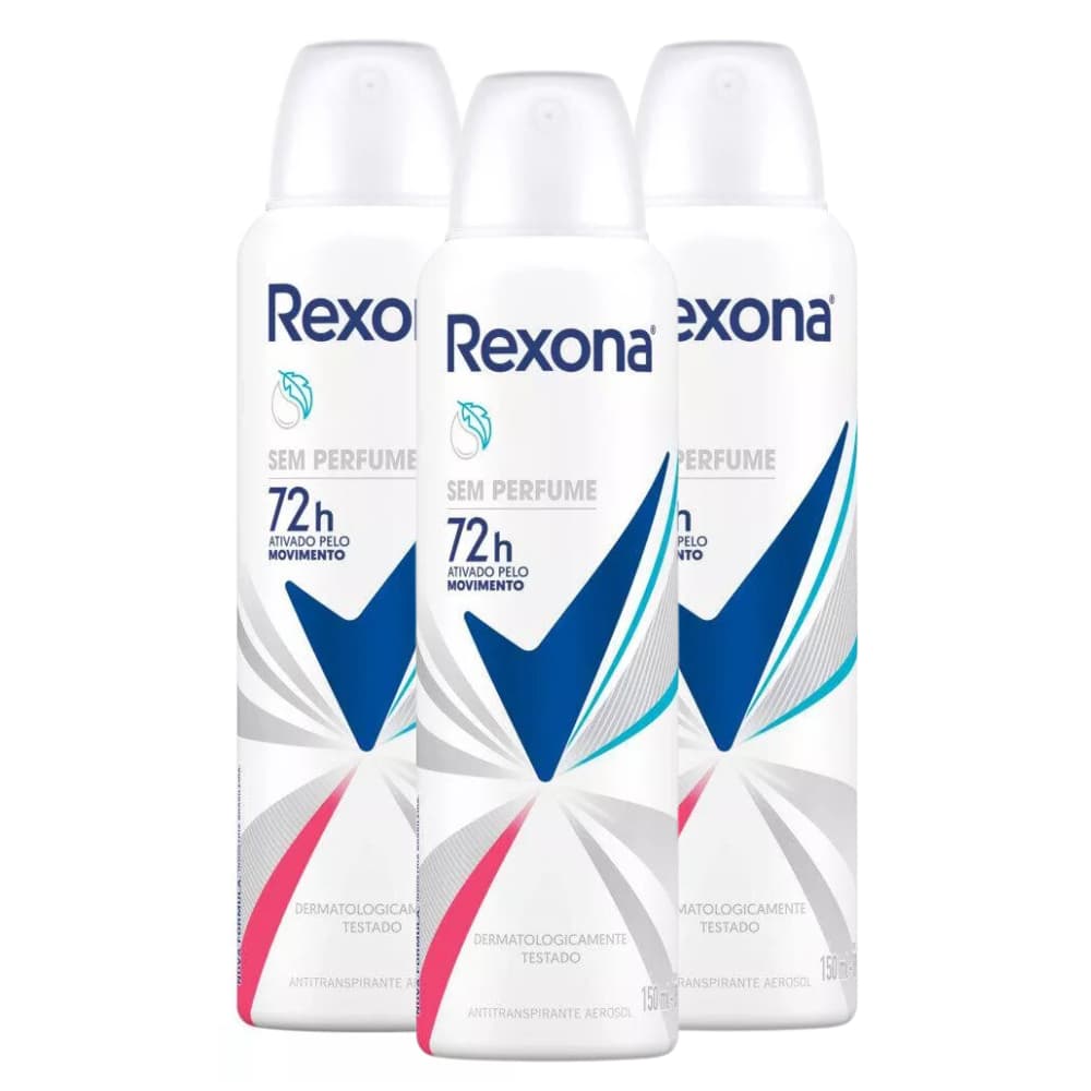 Desodorante Rexona Sem Fragrância 72h 150ml