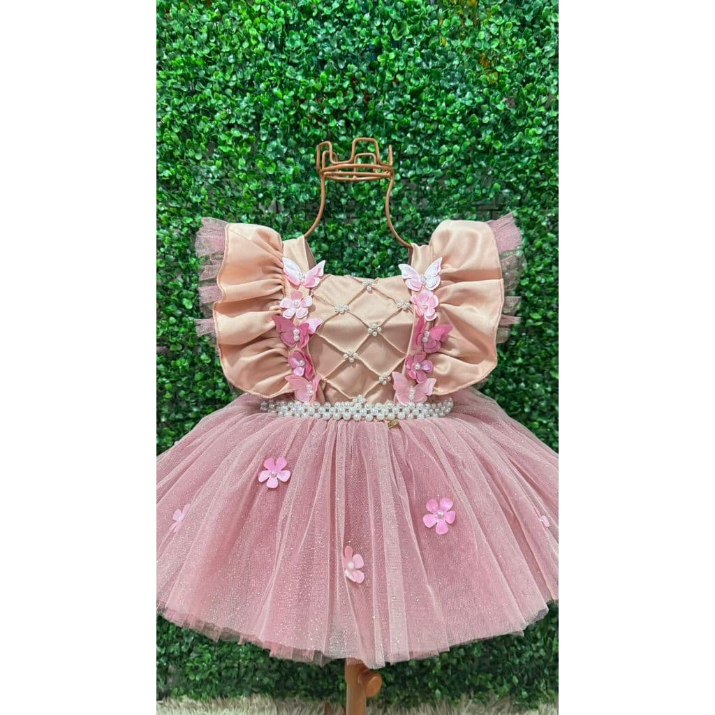 Vestido luxo Infantil personalizado jardim Bosque encantado mini diva aniversario Promoção