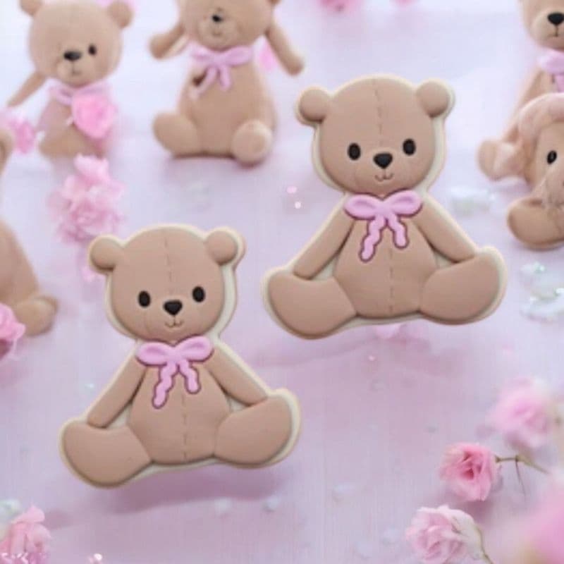 Aplique emborrachado Urso sentado - 10 unidades