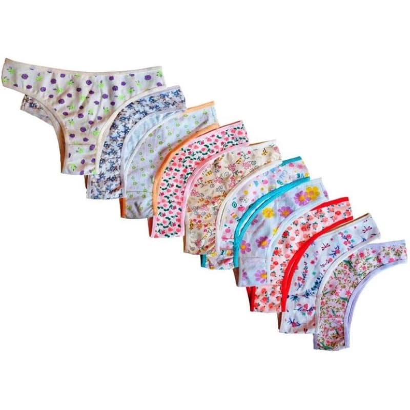kit 15 calcinha suplex/cotton calcinha tanga adulto algodão confortável