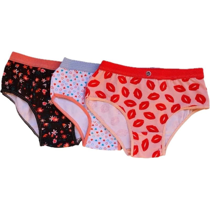 Calcinha Infantil KIT 12 un calcinha cós bebê calcinha menina 4 a 12 anos calcinha algodão Infantil