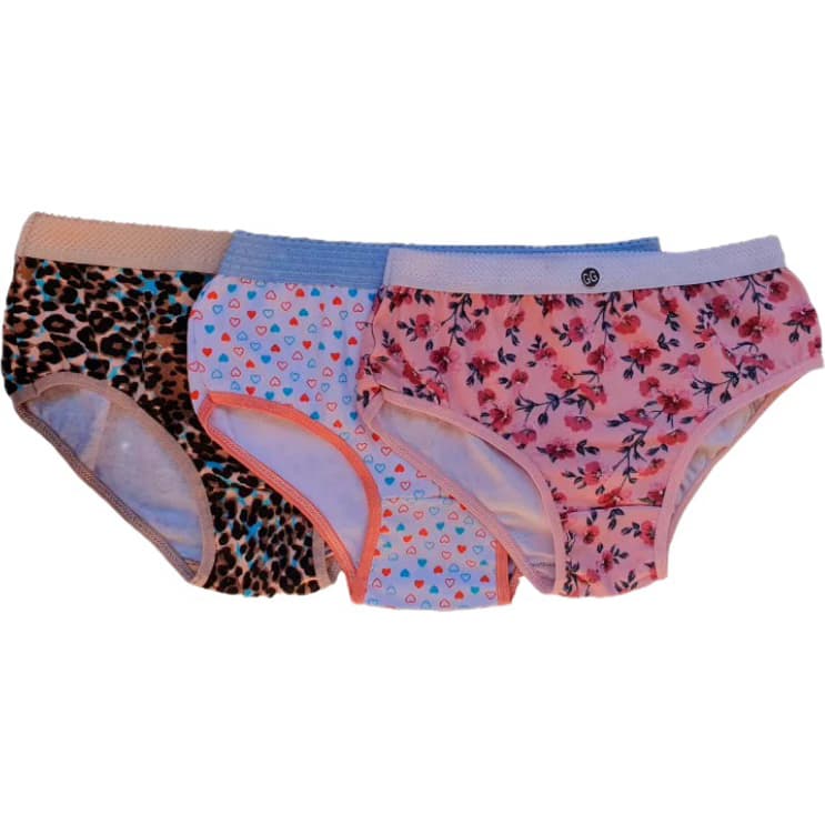 KIT 15 Calcinha infantil 4 a 12 anos cotton Algodão Calcinha Cós bebê menina juvenil