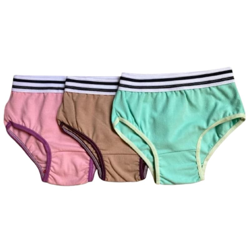Calcinha Infantil KIT 20 un Calcinha bebê infantil de Cós menina 4 a 12 anos calcinha algodão