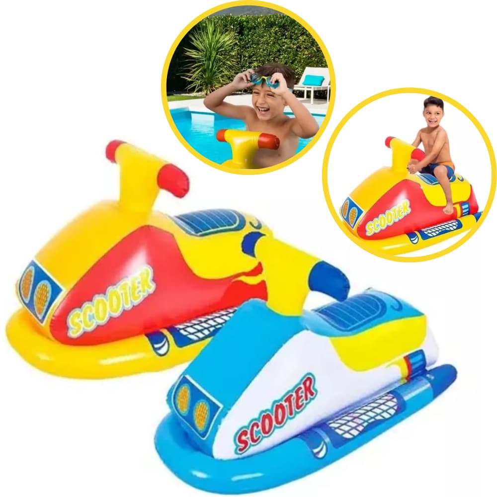 Boia Inflável Infantil Jet Ski Scooter 91x51cm Funs - Wellmix