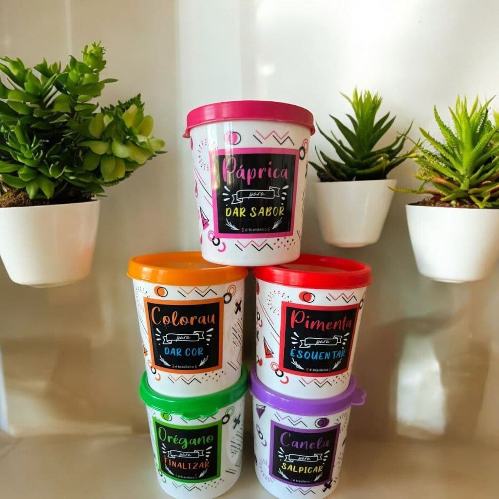 [KIT] 5 (CINCO) Potes de Tempero * 200ml - PLASTSHOP