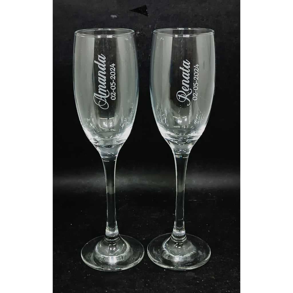 Taça de champanhe Barone personalizada a Laser