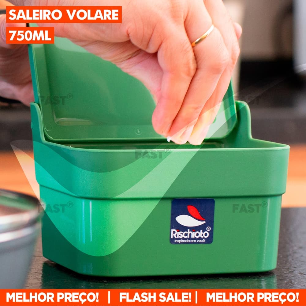 Saleiro ou Açucareiro Plástico Resistente Com Tampa Porta Sal Açucar Café Farinha Condimentos 750ml