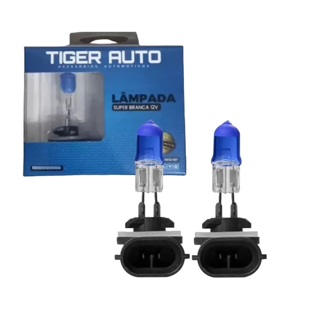 Kit Lampada Super Branca H27 12V 27W 8500K - Tiger