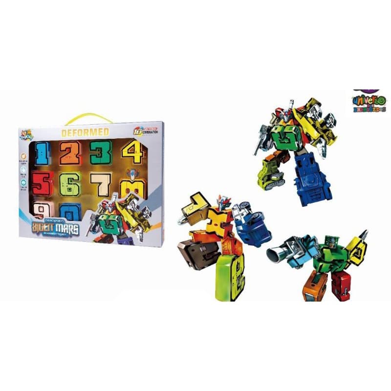 Brinquedo Super Transformers Número Em Robô