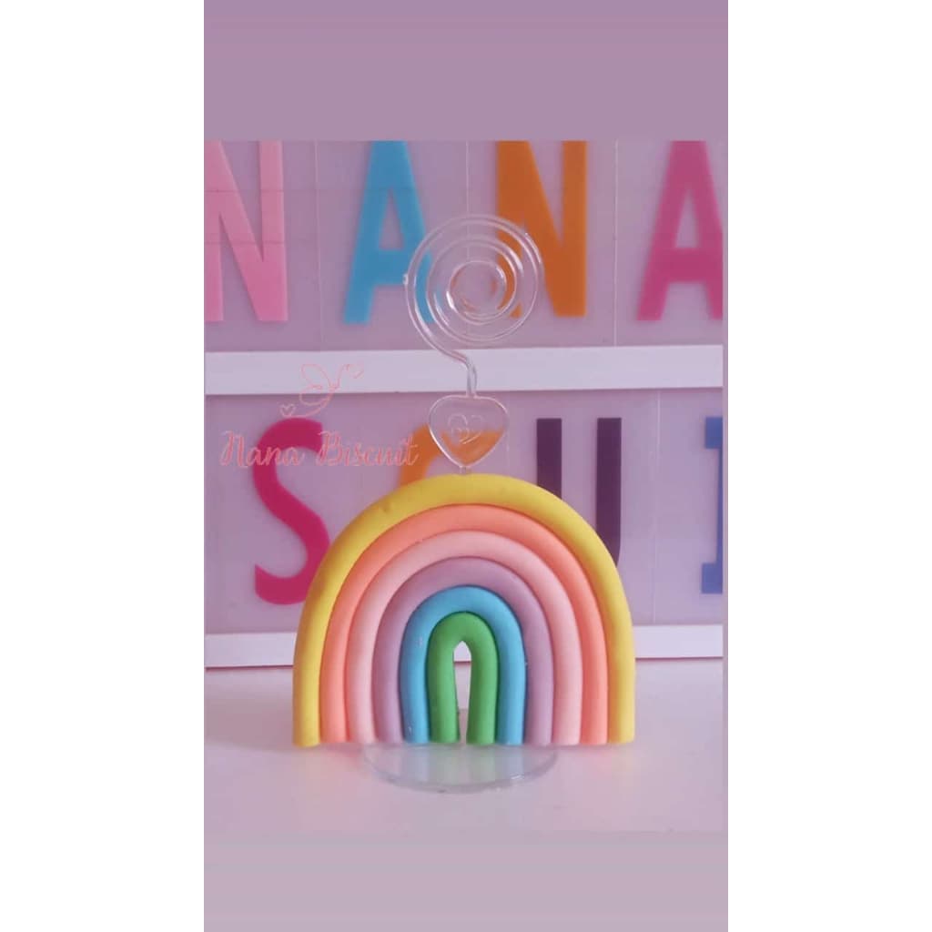 Porta recado/ foto de arco iris
