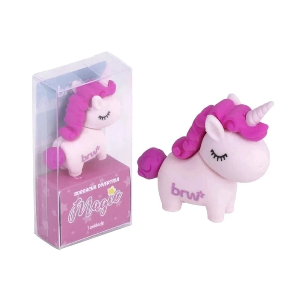Borracha Escolar Divertida Magic Unicornio - BRW Embalagem Individual