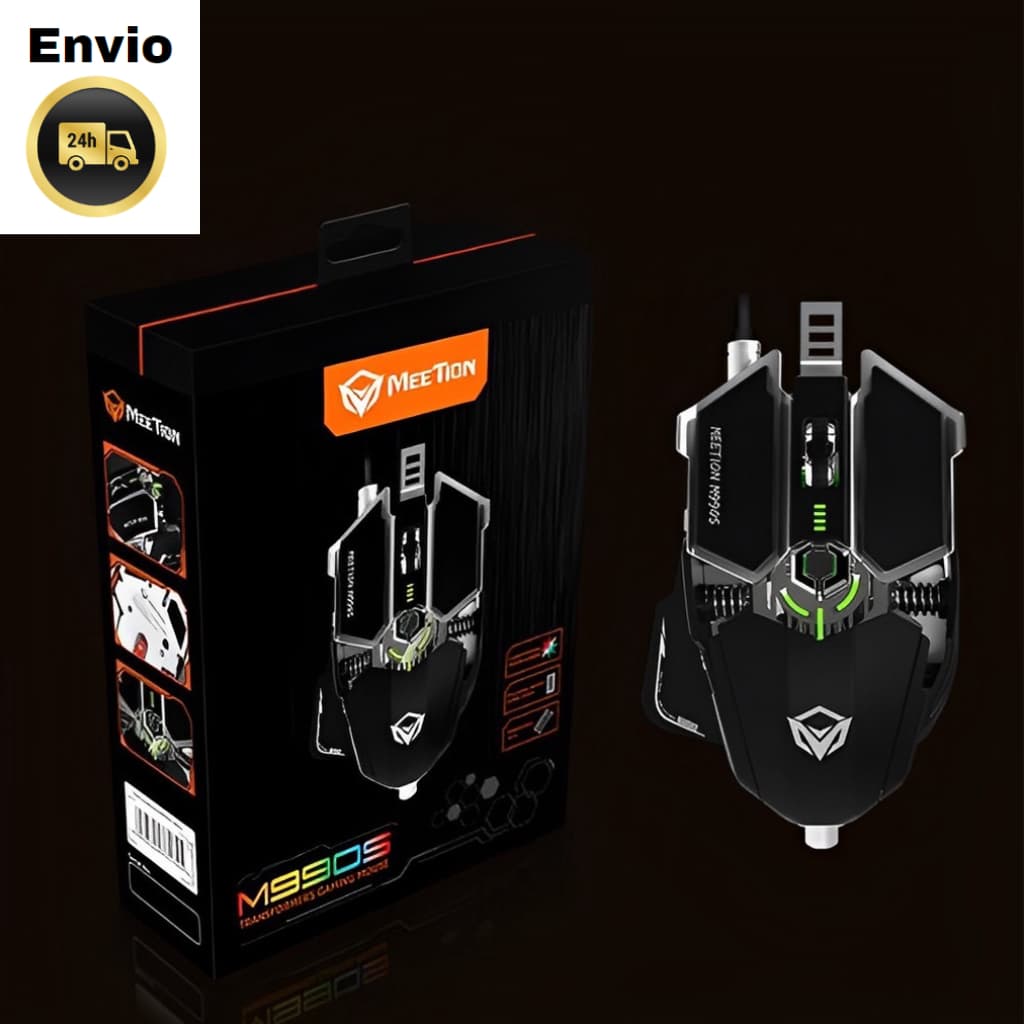 Mouse para jogos M990S programável  Meetion RGB