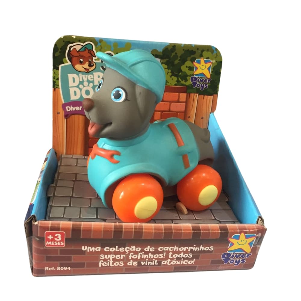 Patrulha Canina Dogs Diver Mordedor De Carrinho Bebe Divertoys Diversão Alegria