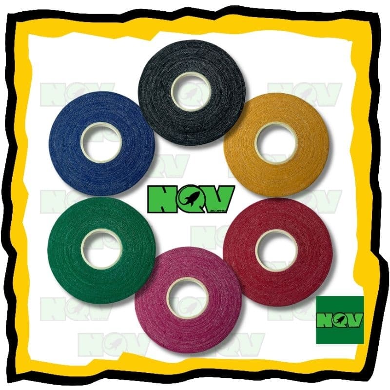 kit 6 Finger Tapes NQV Gold com 82 metros de tapes coloridas para jiu-jitsu e judô