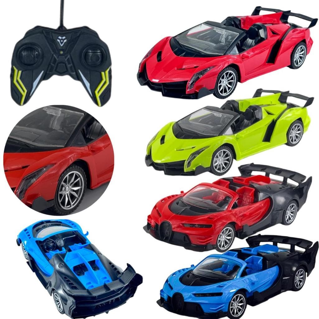 Carrinho Esportivo Conversivel De Controle Remoto Com Faróis De Led