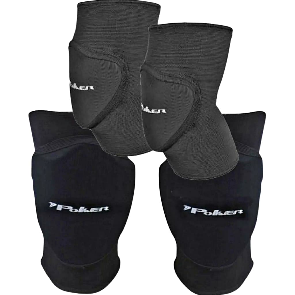 Kit Goleiro De Futsal Joelheira + Cotoveleira pro Indoor Pkr Poker Futebol Profissional